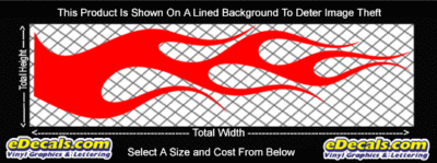 FLM757 Flame Decal