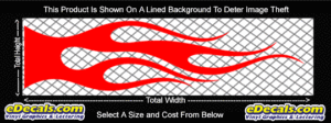 FLM758 Flame Decal