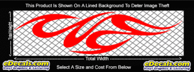 FLM760 Flame Decal