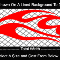  FLM761 Flame Decal