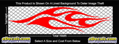 FLM761 Flame Decal