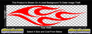 FLM762 Flame Decal