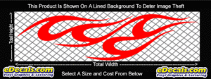 FLM763 Flame Decal