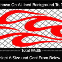  FLM764 Flame Decal