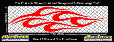 FLM764 Flame Decal