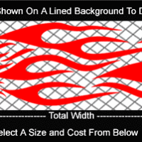  FLM765 Flame Decal