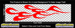 FLM767 Flame Decal