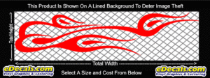 FLM768 Flame Decal