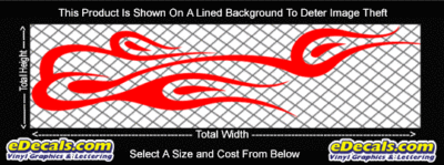 FLM768 Flame Decal