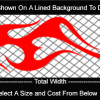  FLM769 Flame Decal
