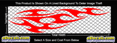 FLM771 Flame Decal