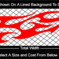  FLM773 Flame Decal
