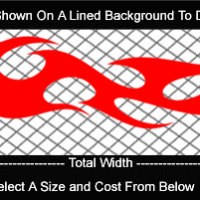  FLM774 Flame Decal