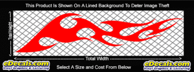 FLM774 Flame Decal