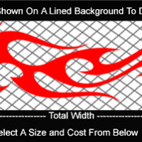  FLM777 Flame Decal
