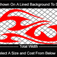  FLM778 Flame Decal