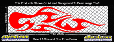 FLM778 Flame Decal