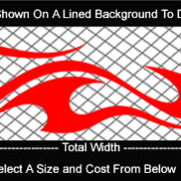 FLM780 Flame Decal