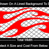 FLM781 Flame Decal