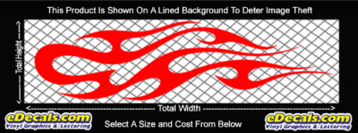 FLM781 Flame Decal