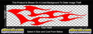 FLM782 Flame Decal