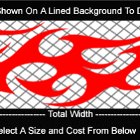  FLM783 Flame Decal