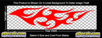 FLM783 Flame Decal
