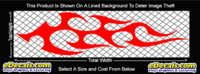 FLM787 Flame Decal