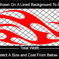  FLM788 Flame Decal