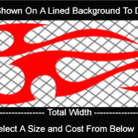 FLM790 Flame Decal
