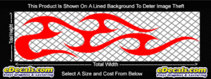 FLM791 Flame Decal