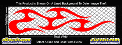 FLM791 Flame Decal