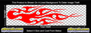FLM792 Flame Decal