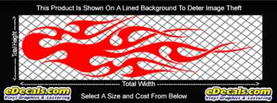 FLM792 Flame Decal