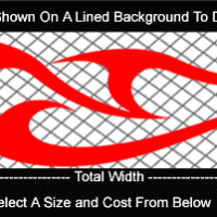 FLM793 Flame Decal