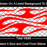  FLM795 Flame Decal
