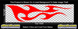 FLM798 Flame Decal