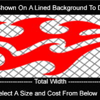  FLM799 Flame Decal