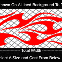  FLM801 Flame Decal