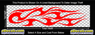 FLM801 Flame Decal