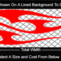 FLM802 Flame Decal
