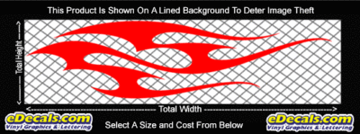 FLM802 Flame Decal