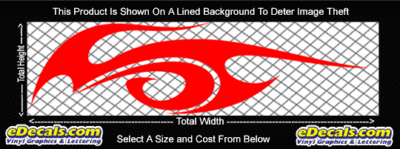 FLM803 Flame Decal