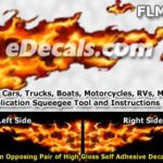 FLM820 Realistic Flame Graphic Decal