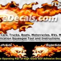 FLM821 Realistic Flame Graphic Decal