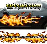  FLM823 Realistic Flame Graphic Decal