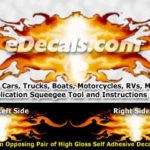 FLM824 Realistic Flame Graphic Decal