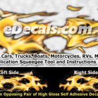  FLM825 Realistic Flame Graphic Decal