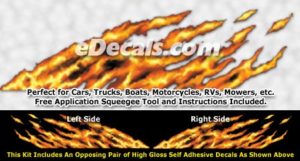 FLM828 Realistic Flame Graphic Decal