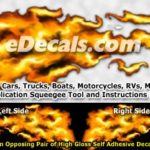FLM830 Realistic Flame Graphic Decal